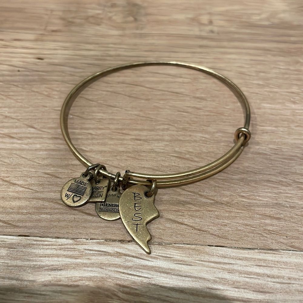 Alex and Ani Gold Best Friend Bracelet “Best”